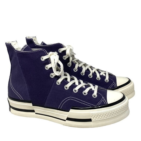 Converse Chuck Taylor 70 Plus High Top Canvas Purple Women’s Sneakers A00866C - Picture 2 of 9